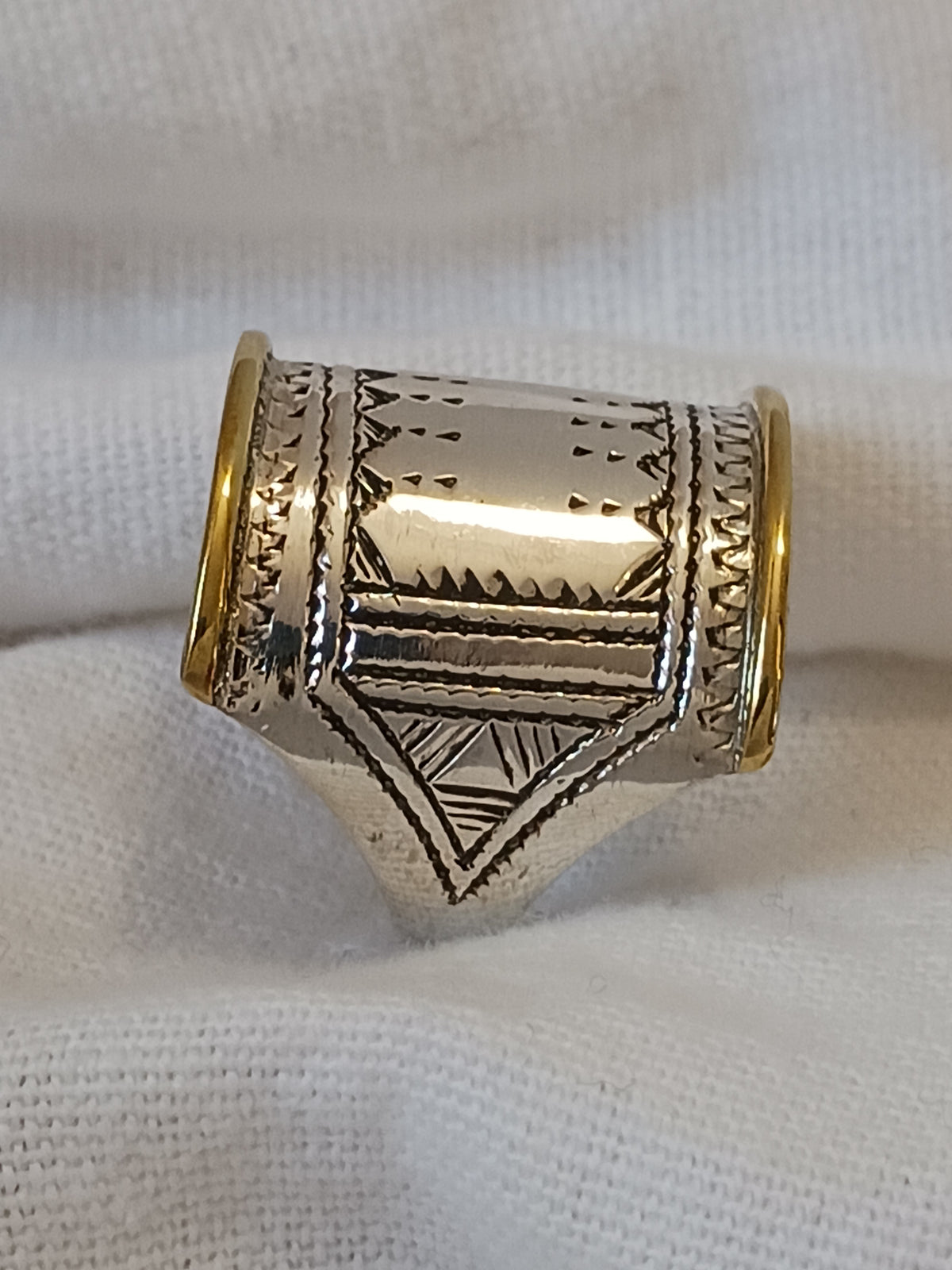 Bague touareg en argent massif