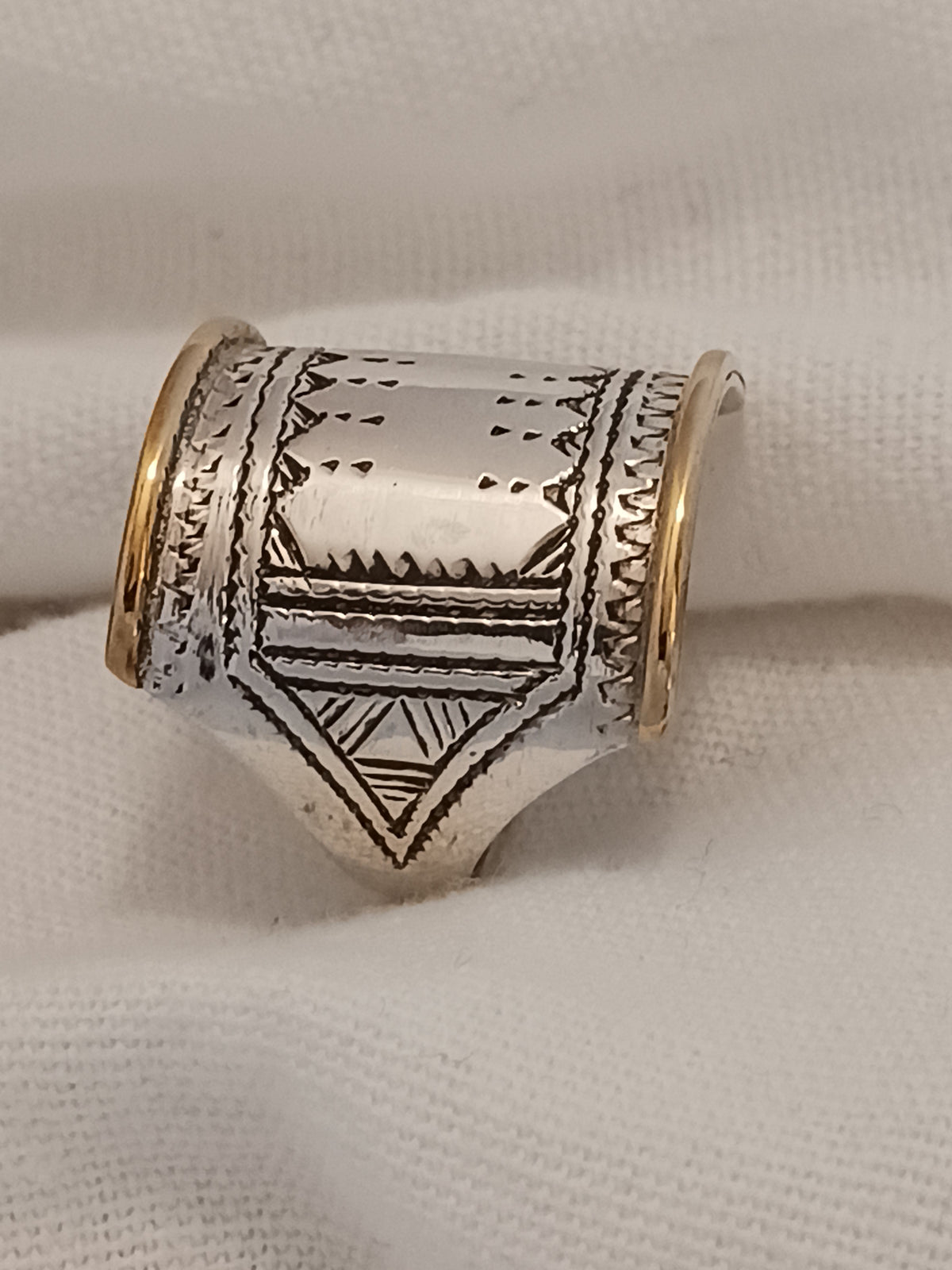 Bague touareg en argent massif