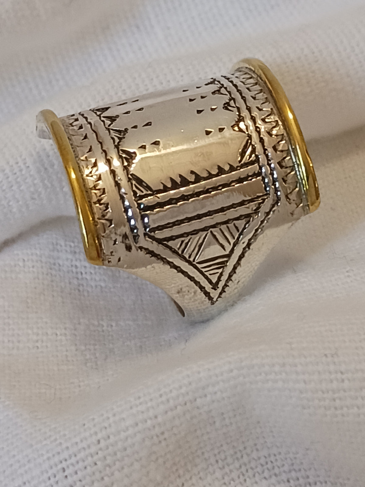Bague touareg en argent massif
