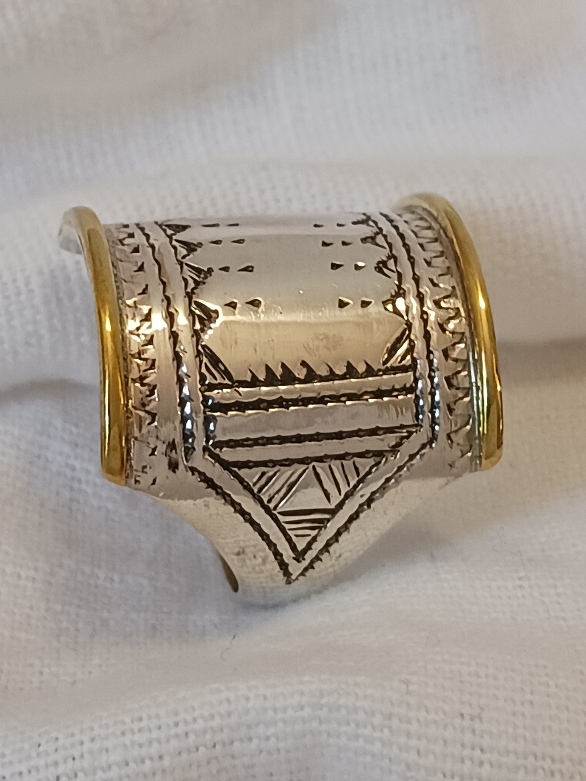 Bague touareg en argent massif