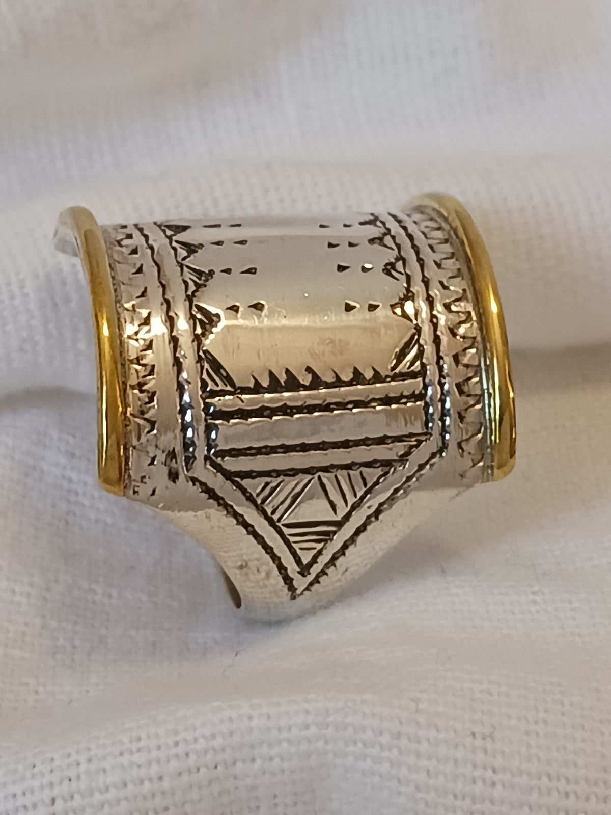 Bague touareg en argent massif