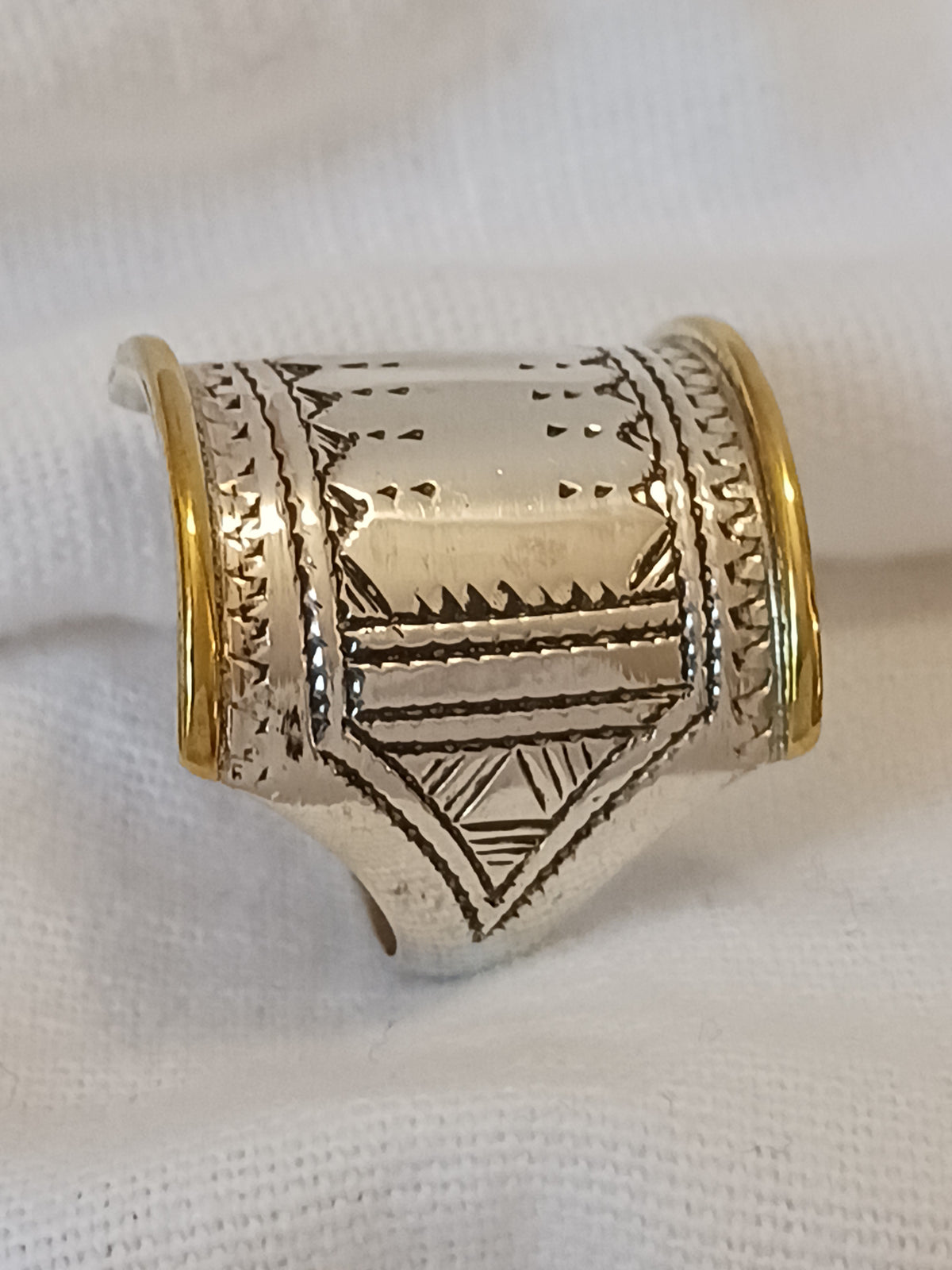 Bague touareg en argent massif