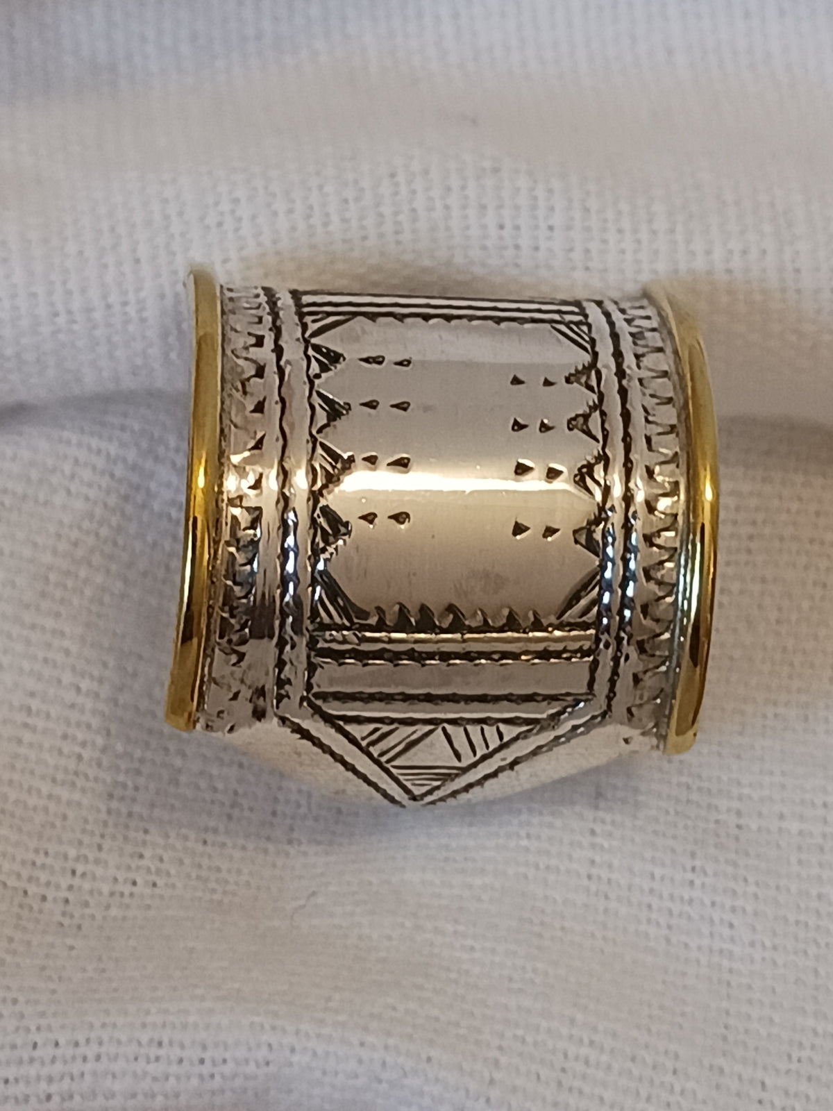 Bague touareg en argent massif
