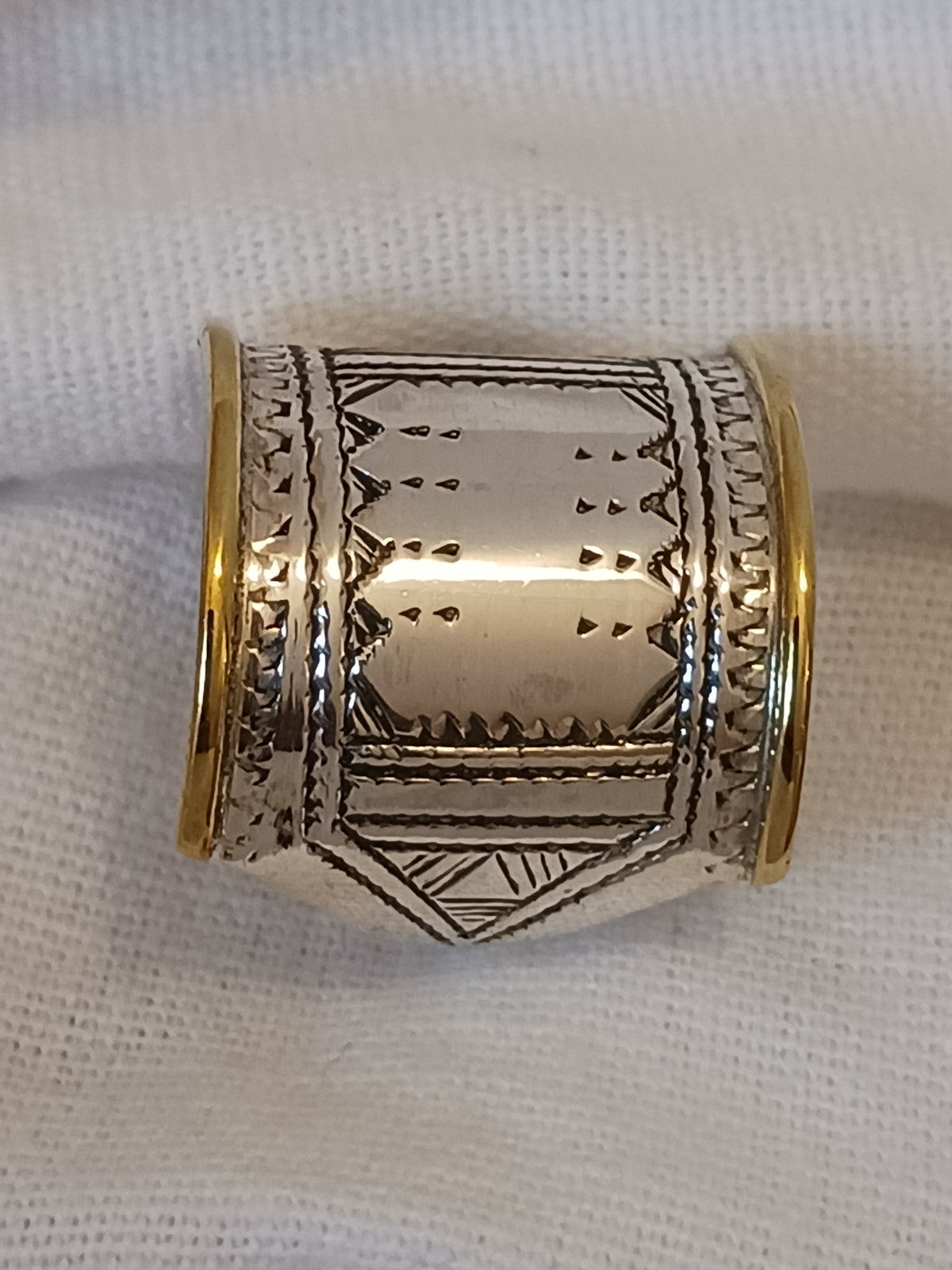 Bague touareg en argent massif