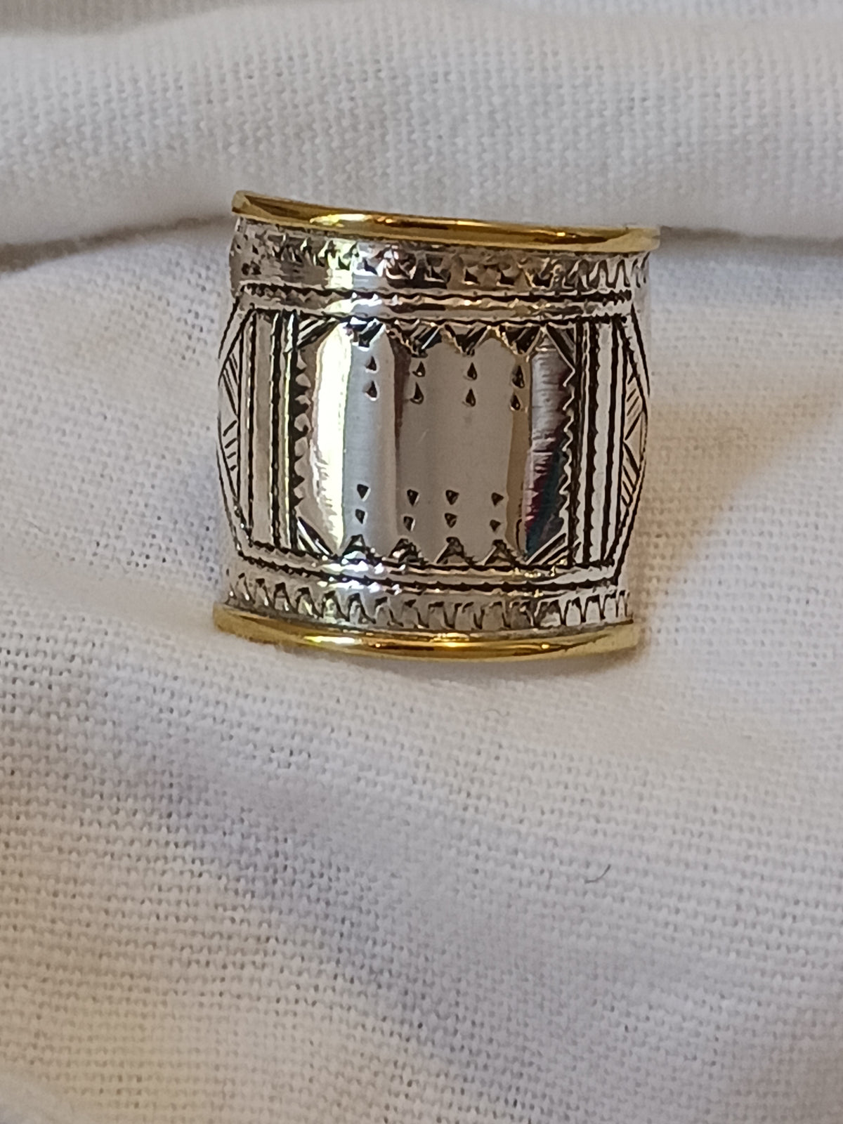 Bague touareg en argent massif