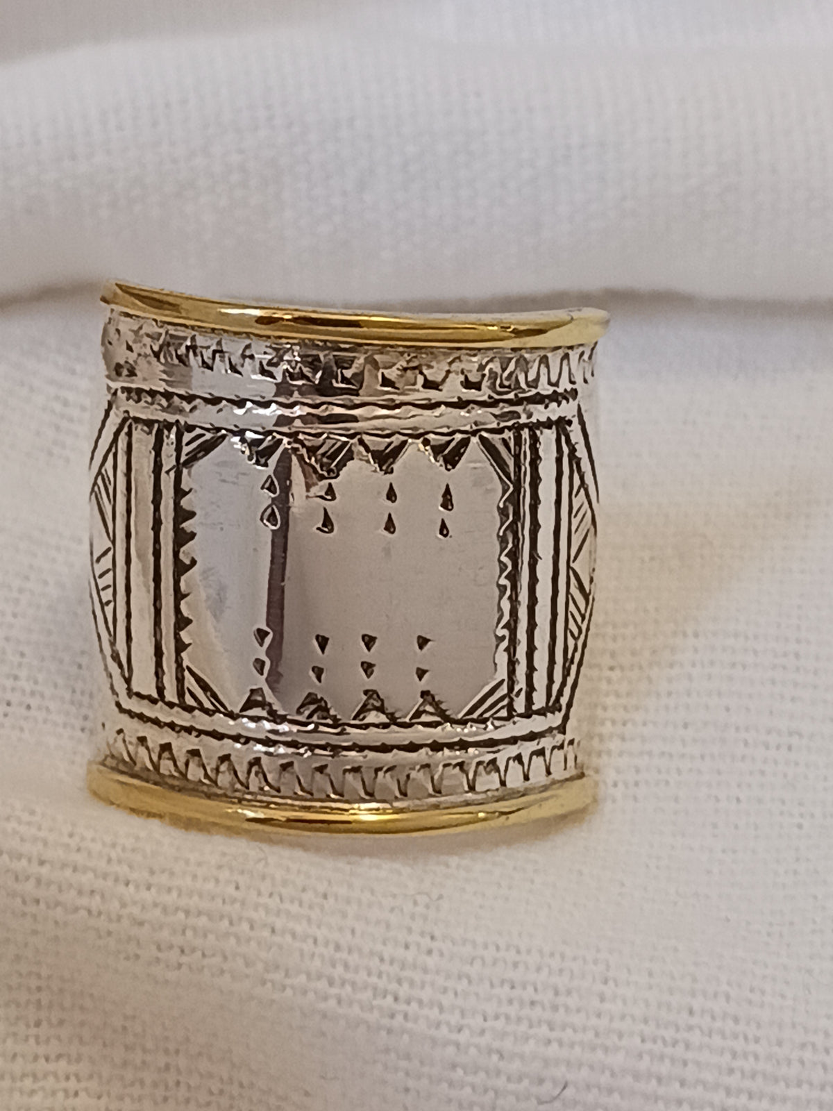 Bague touareg en argent massif