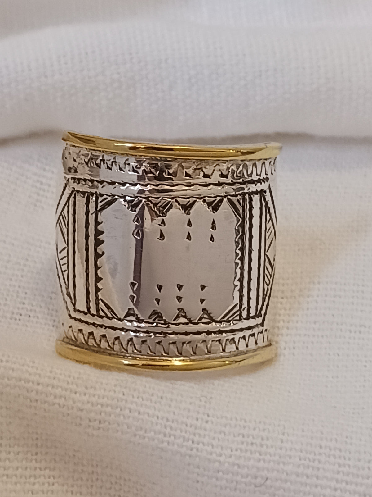 Bague touareg en argent massif