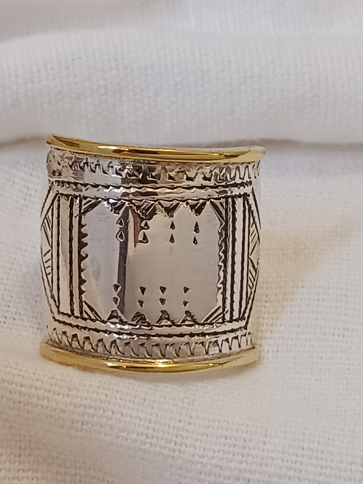 Bague touareg en argent massif