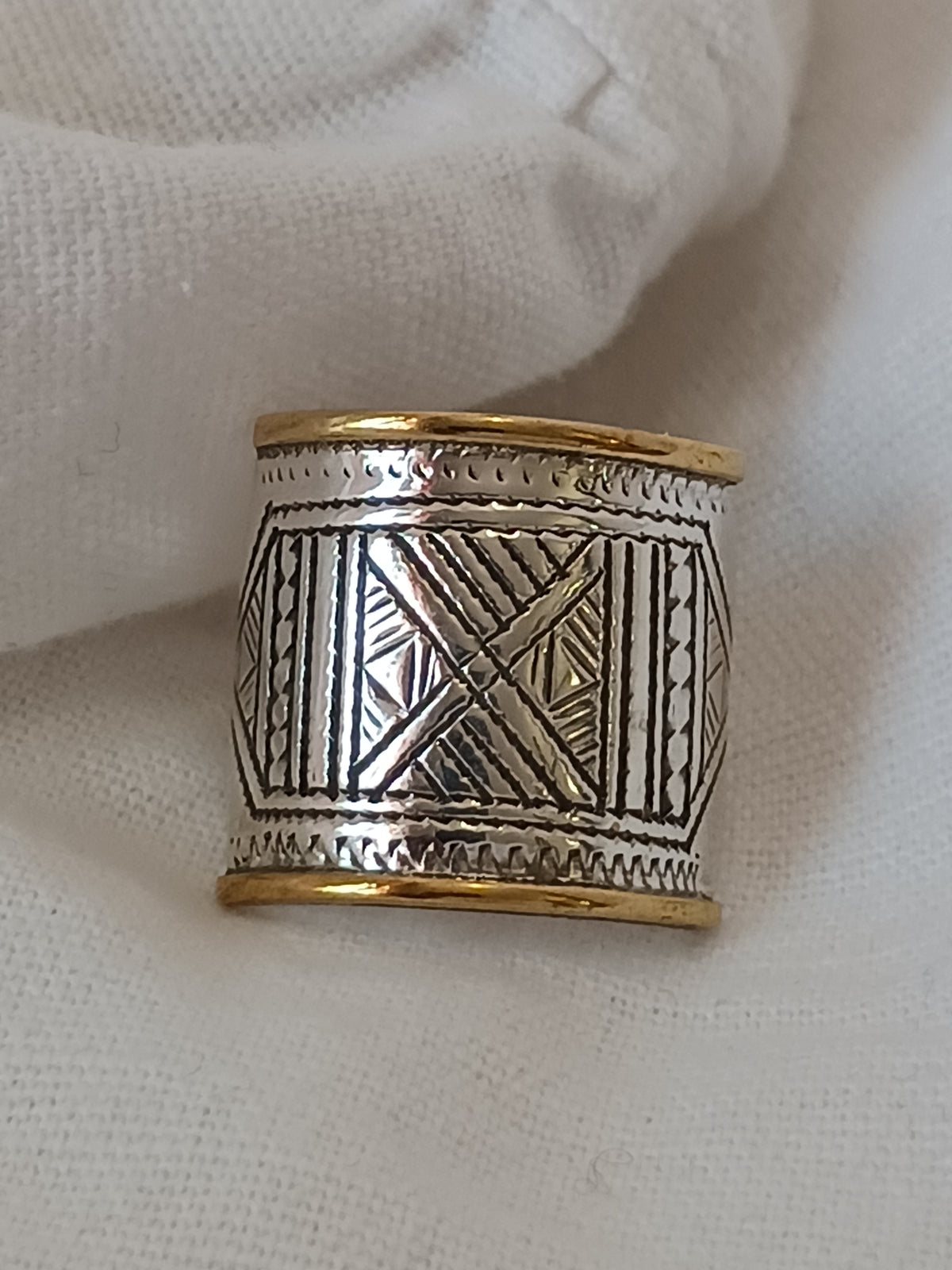 Bague touareg en argent massif