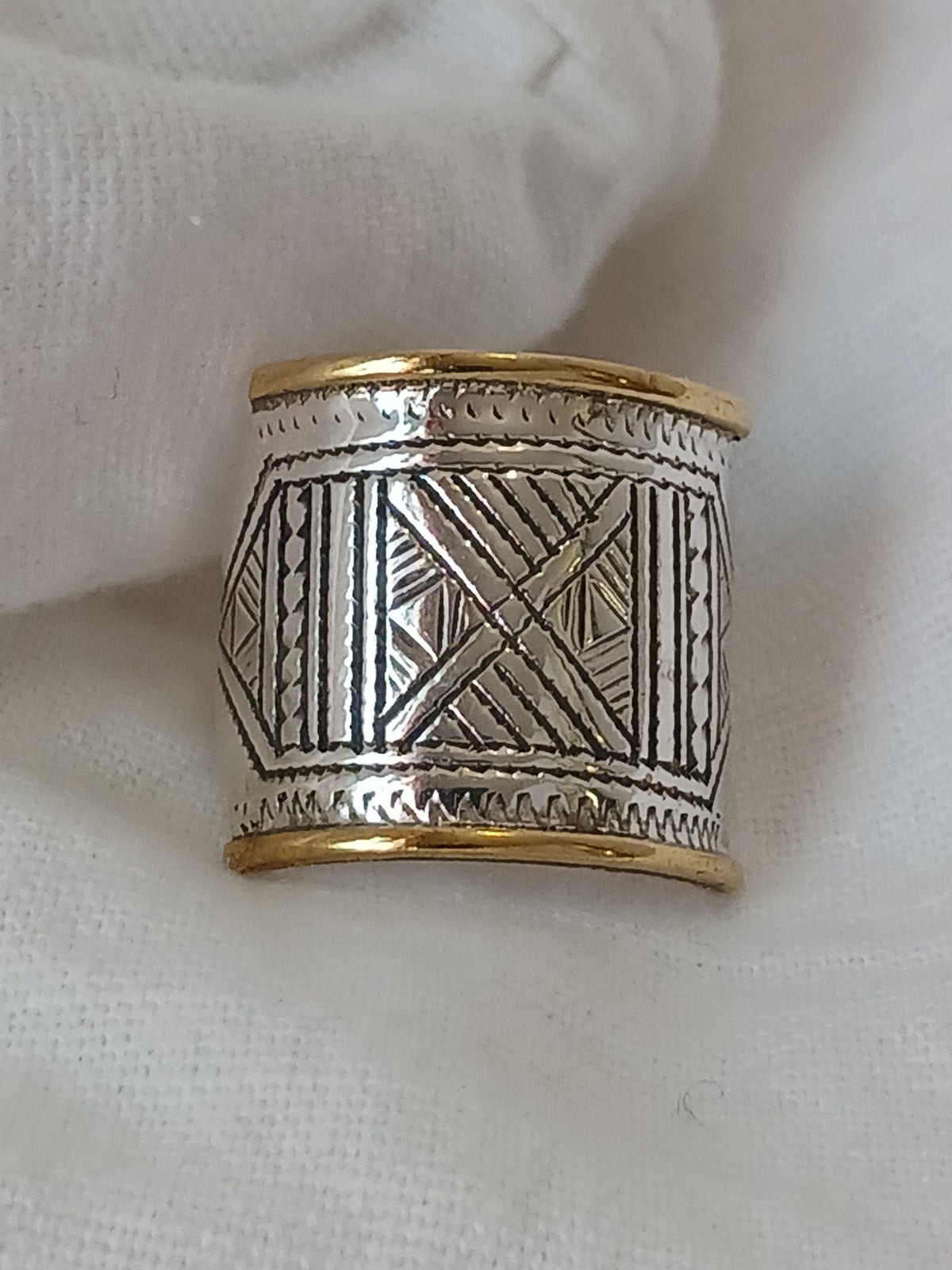 Bague touareg en argent massif