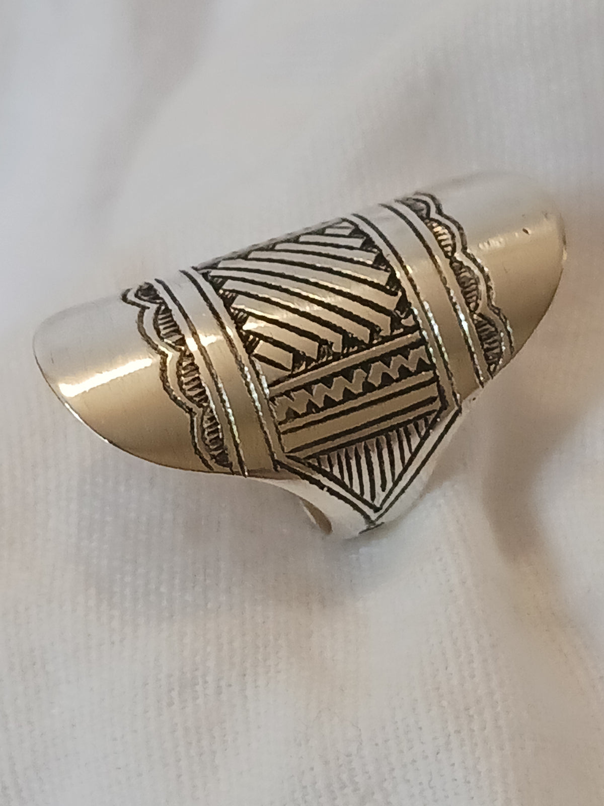 Bague touareg en argent massif