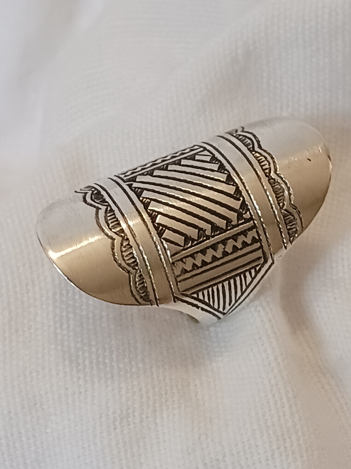 Bague touareg en argent massif