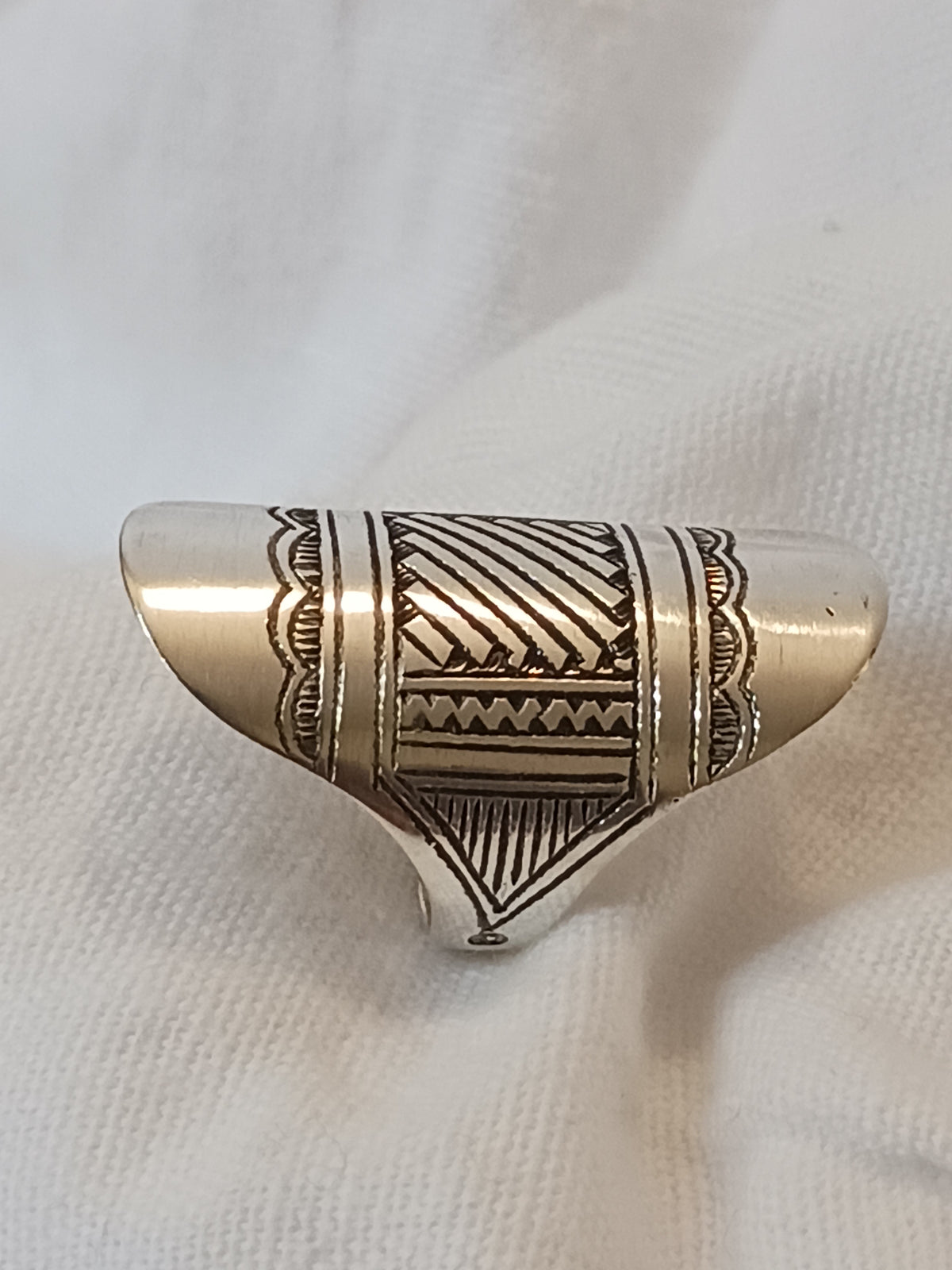 Bague touareg en argent massif