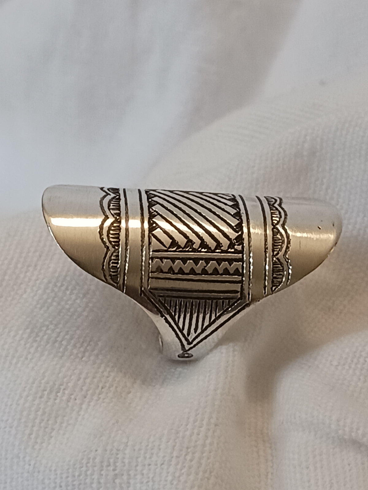 Bague touareg en argent massif