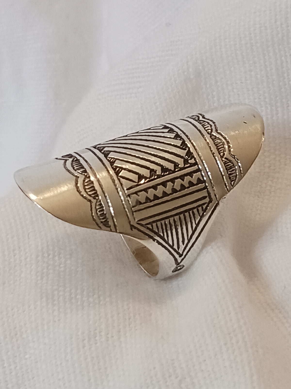 Bague touareg en argent massif