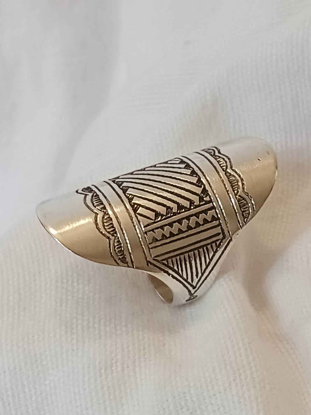 Bague touareg en argent massif