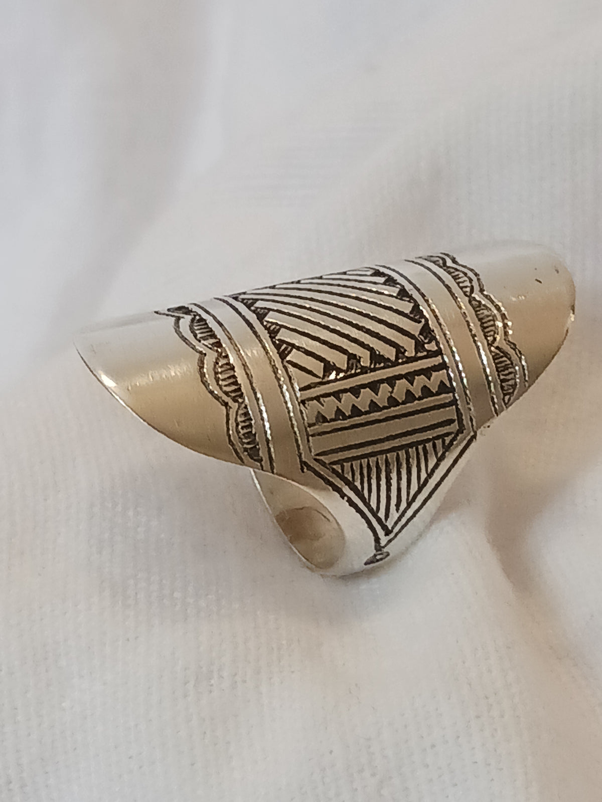 Bague touareg en argent massif