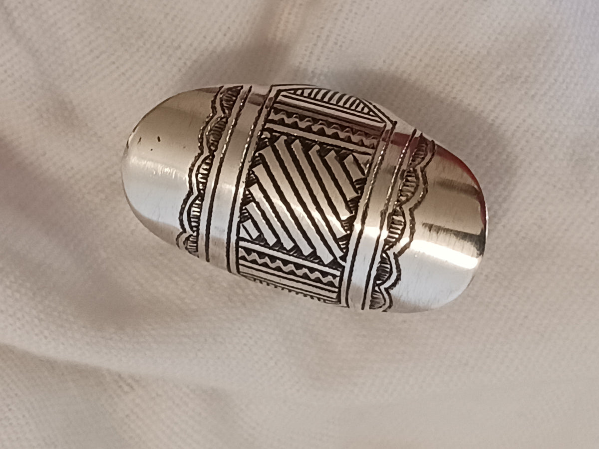 Bague touareg en argent massif