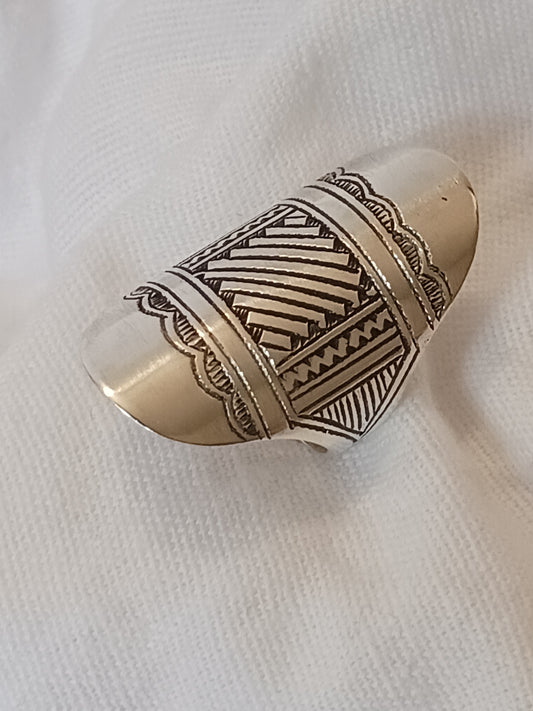 Bague touareg en argent massif