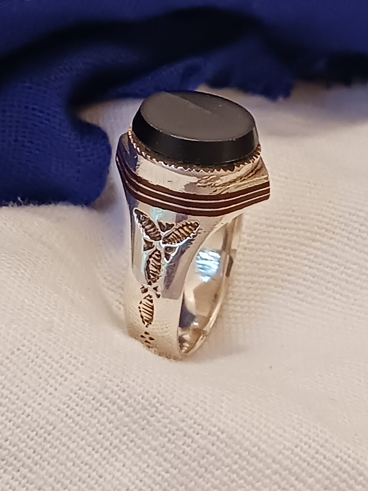 Bague touareg en argent massif