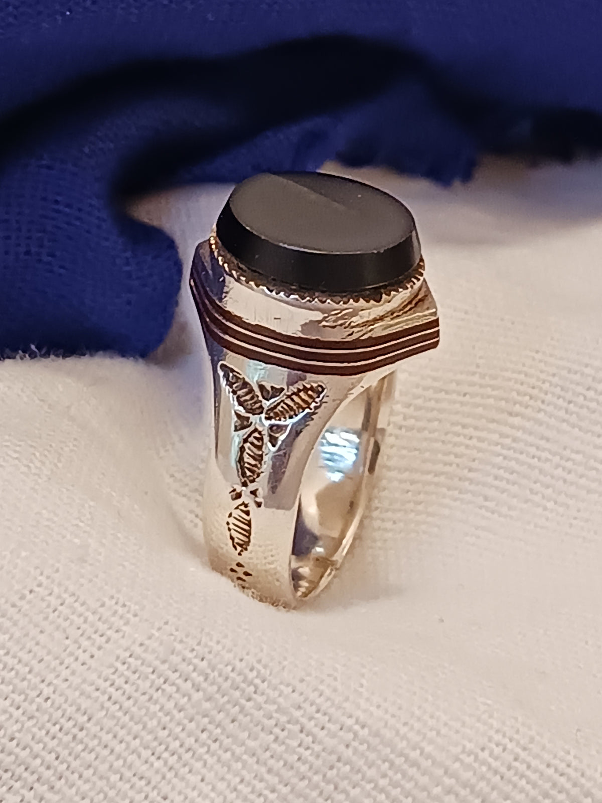Bague touareg en argent massif