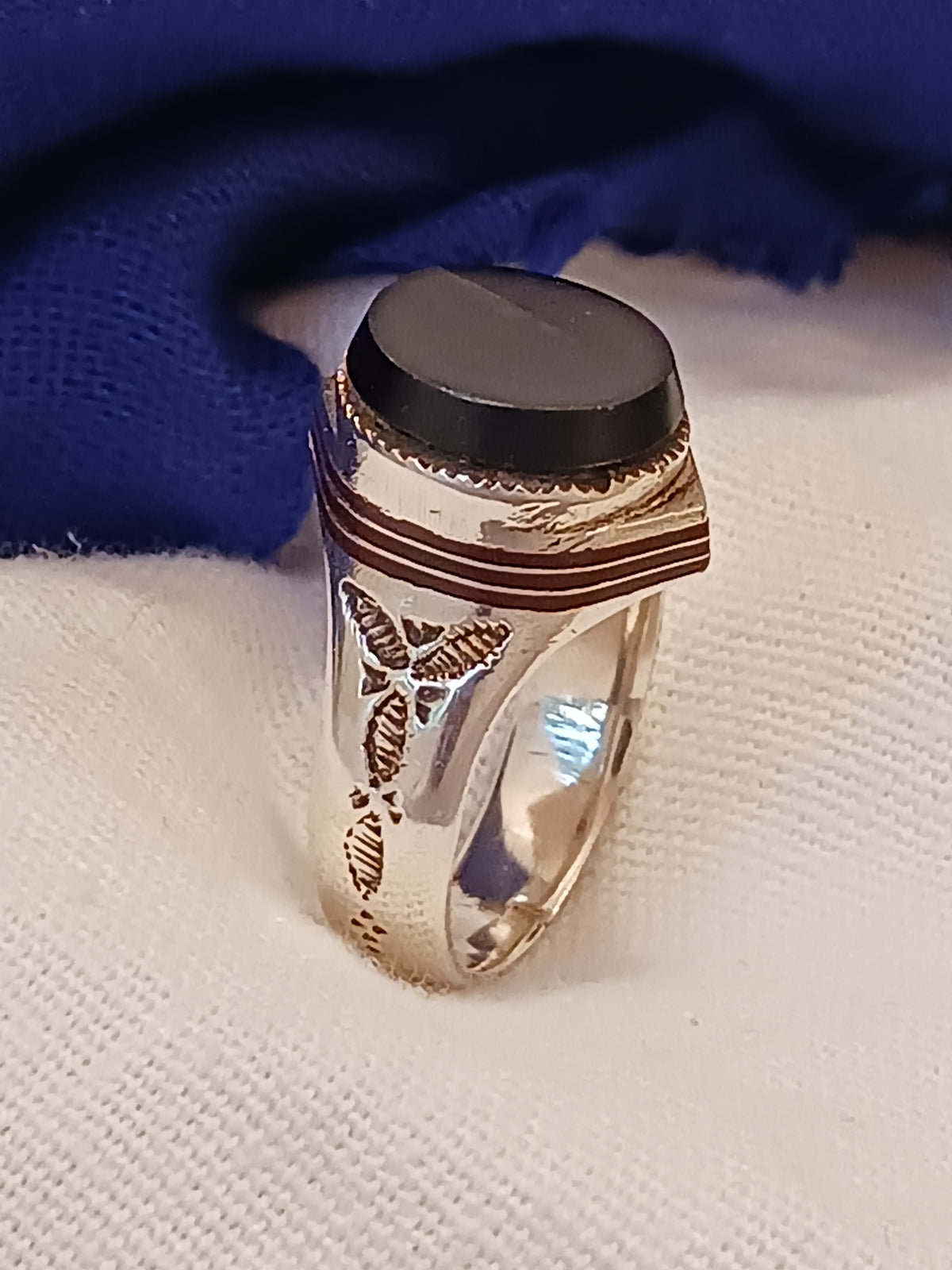 Bague touareg en argent massif