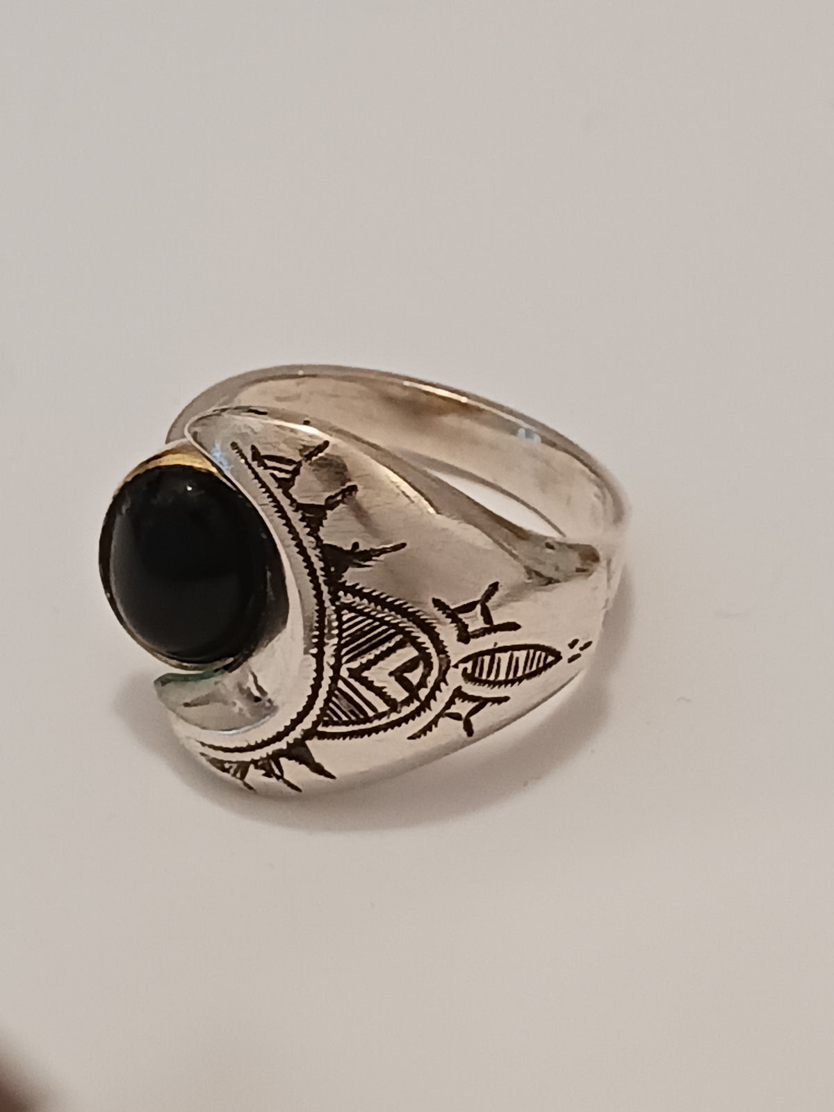 Bague touareg en argent massif