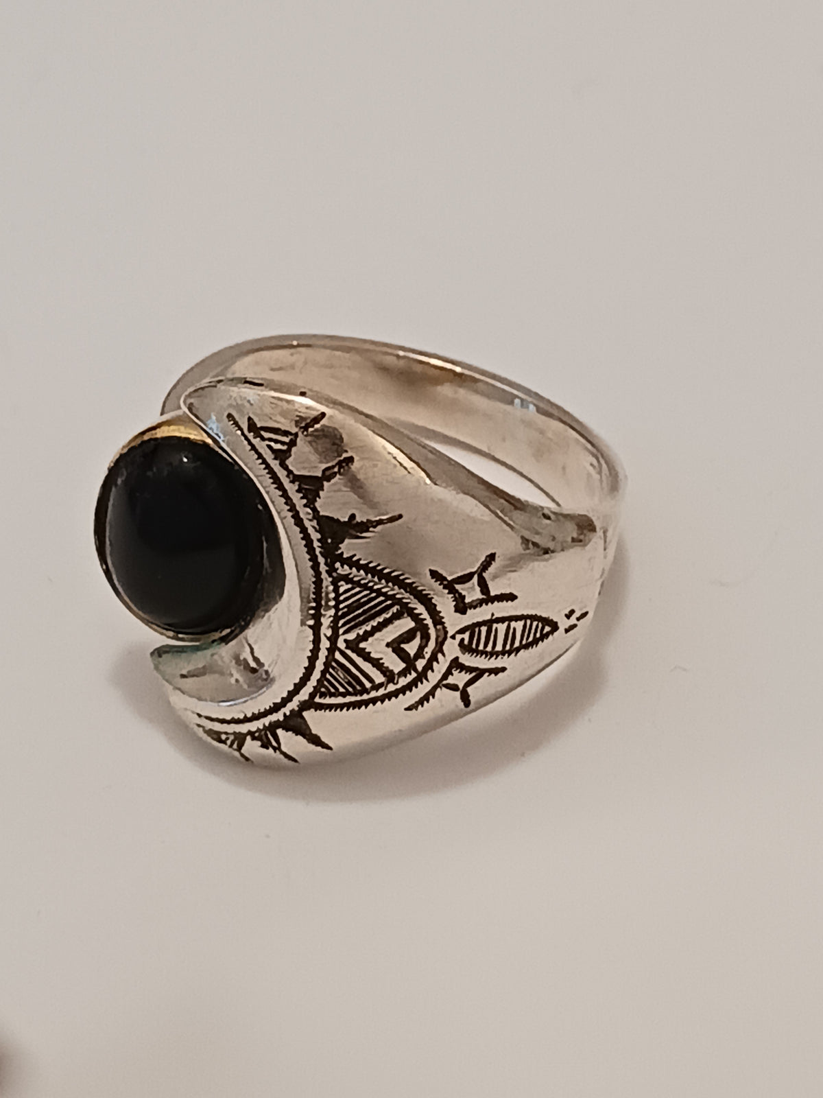 Bague touareg en argent massif