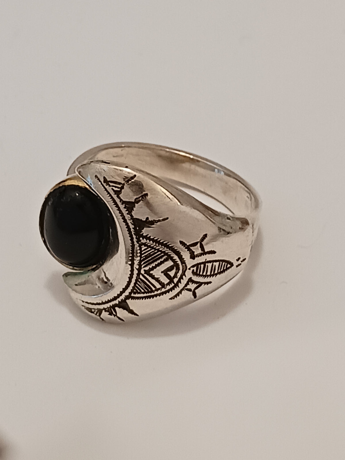 Bague touareg en argent massif
