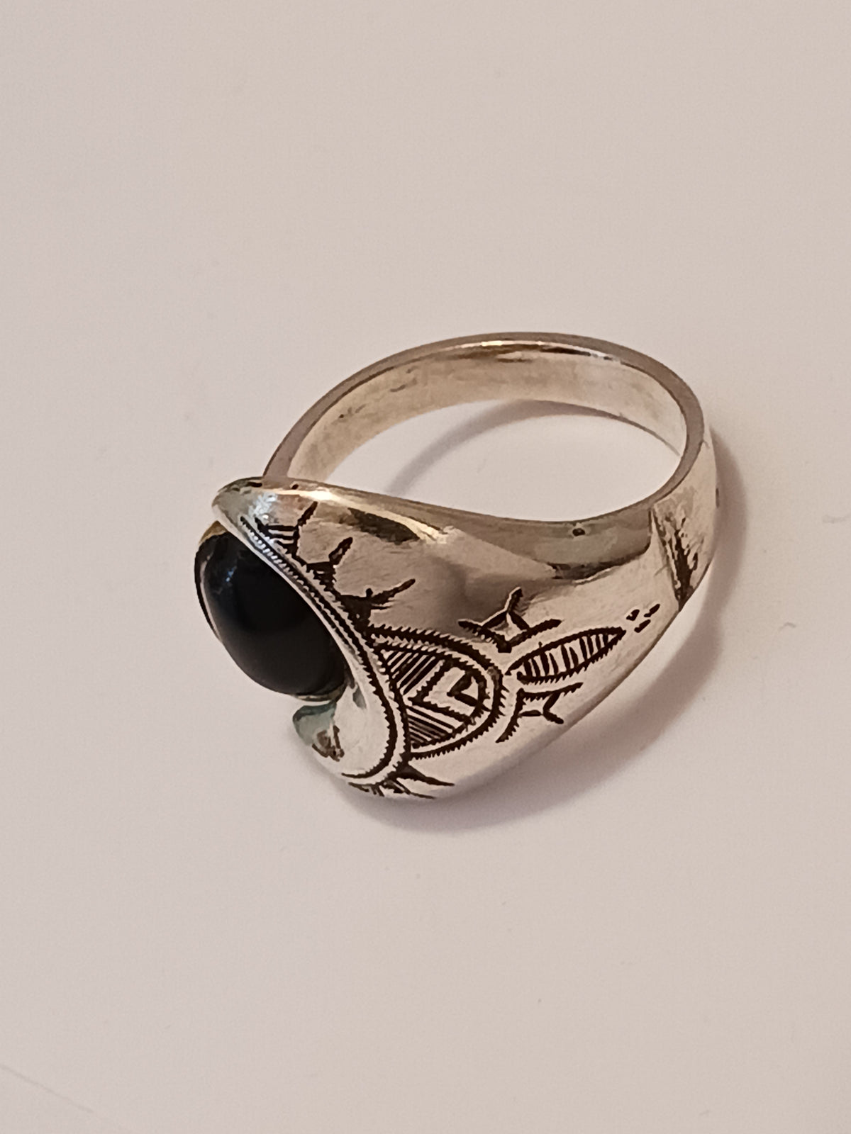 Bague touareg en argent massif