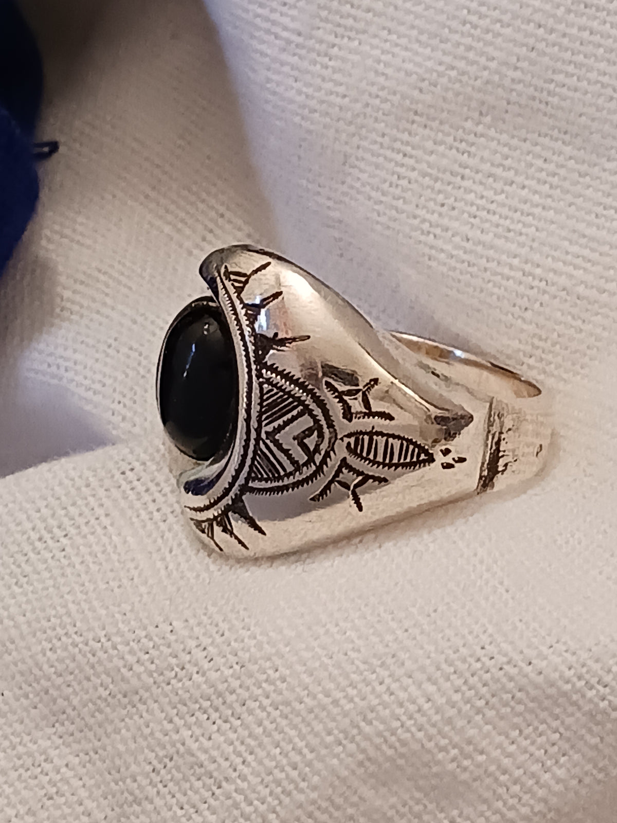 Bague touareg en argent massif