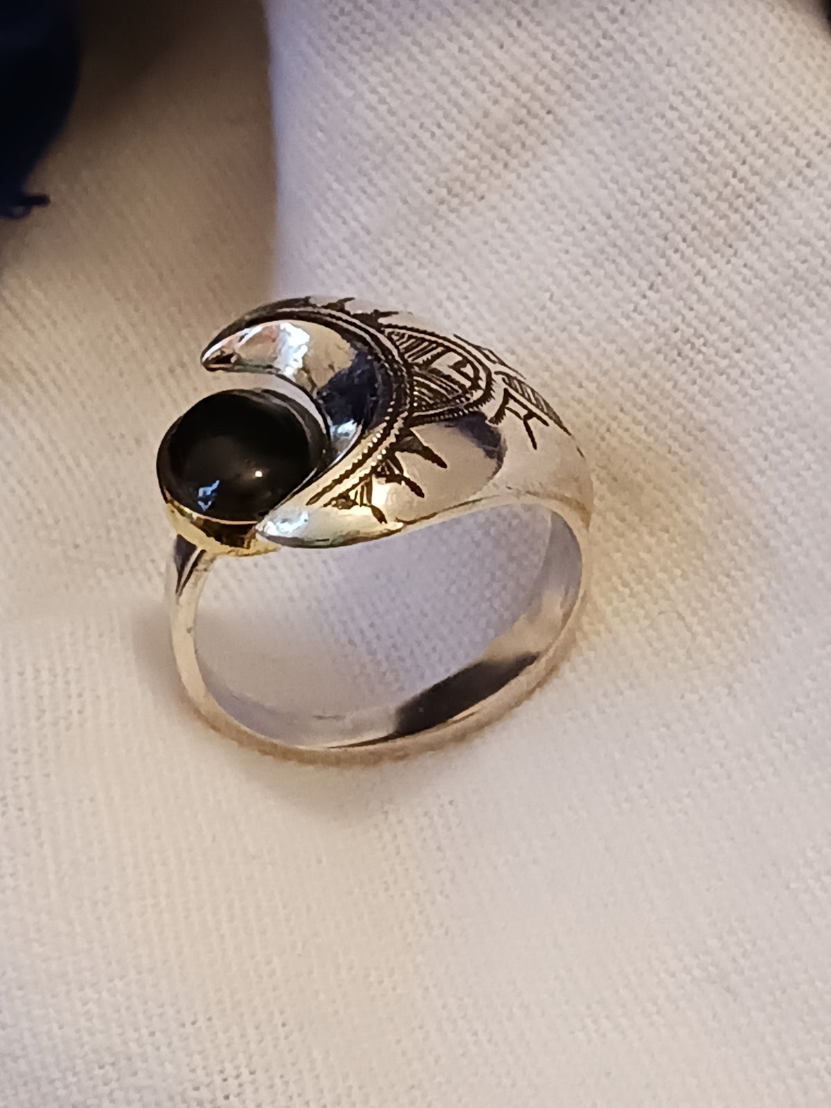 Bague touareg en argent massif