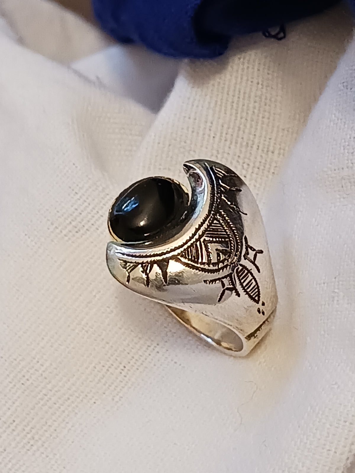 Bague touareg en argent massif
