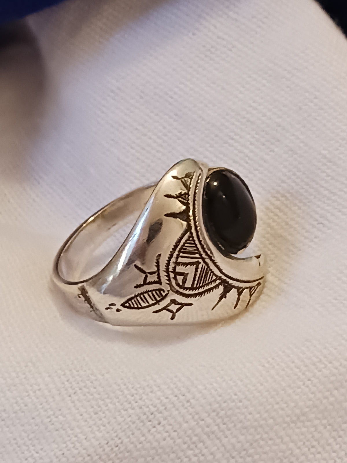 Bague touareg en argent massif