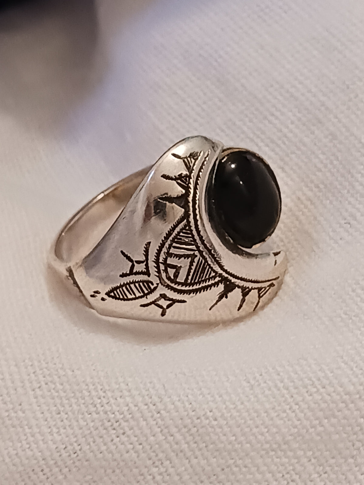 Bague touareg en argent massif