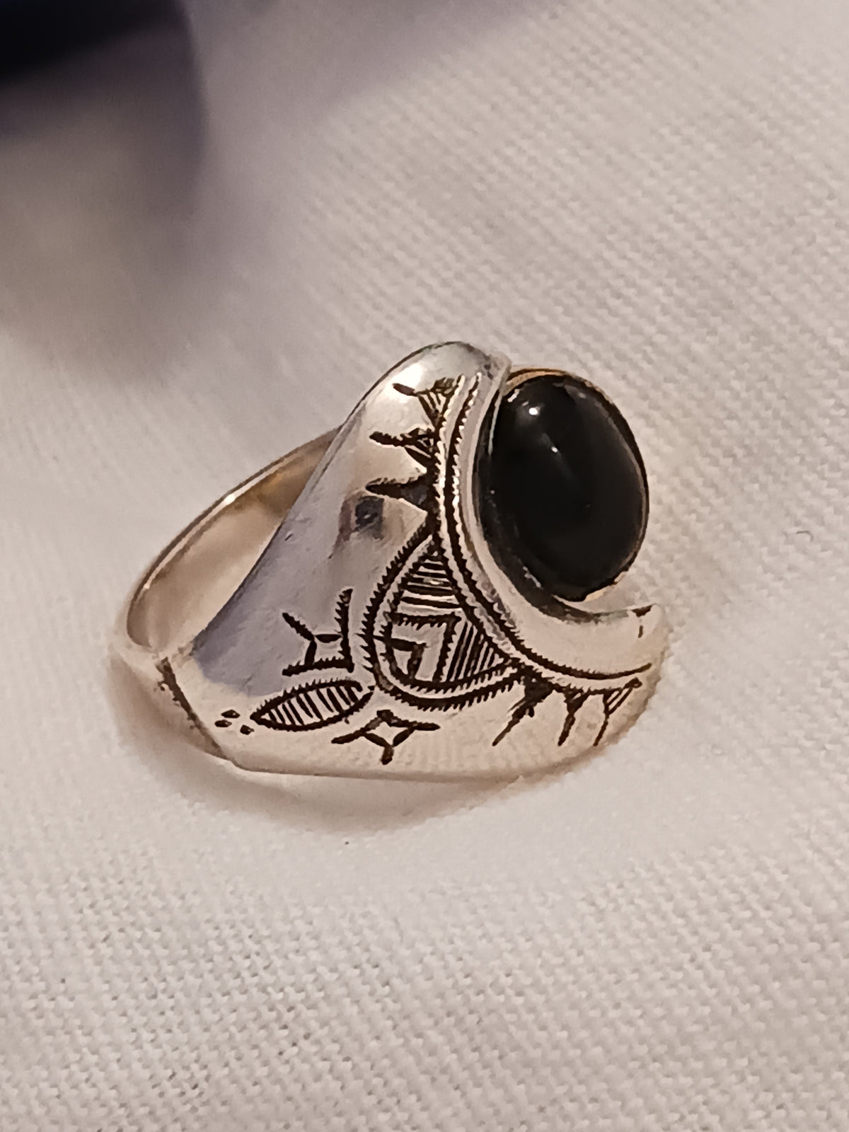 Bague touareg en argent massif