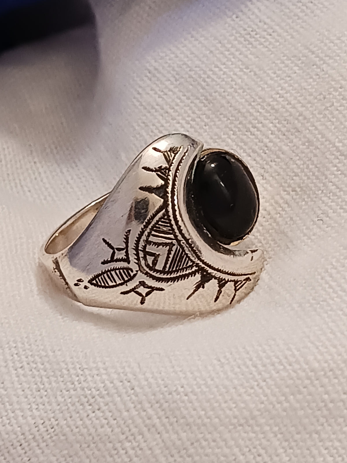 Bague touareg en argent massif