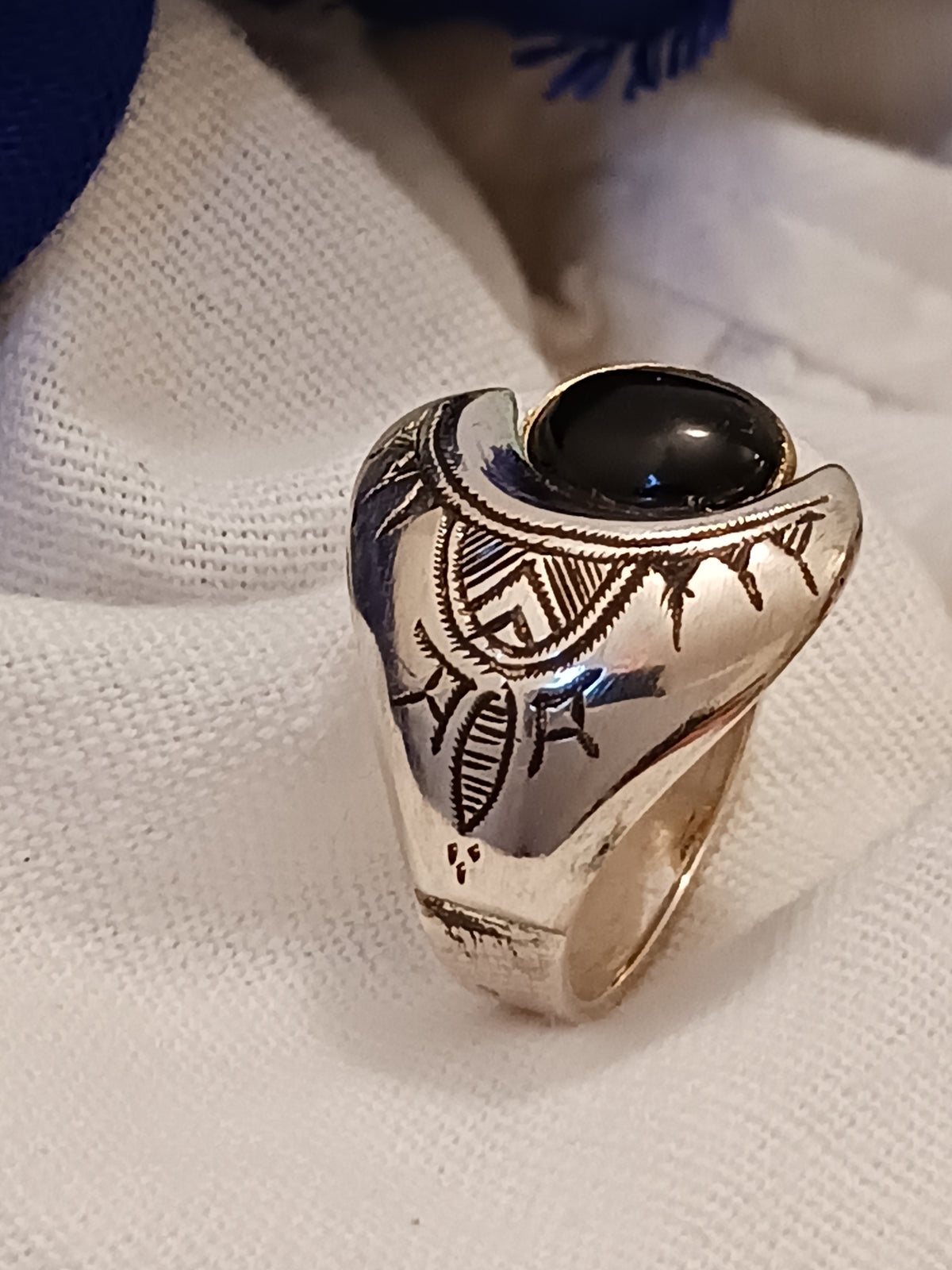 Bague touareg en argent massif
