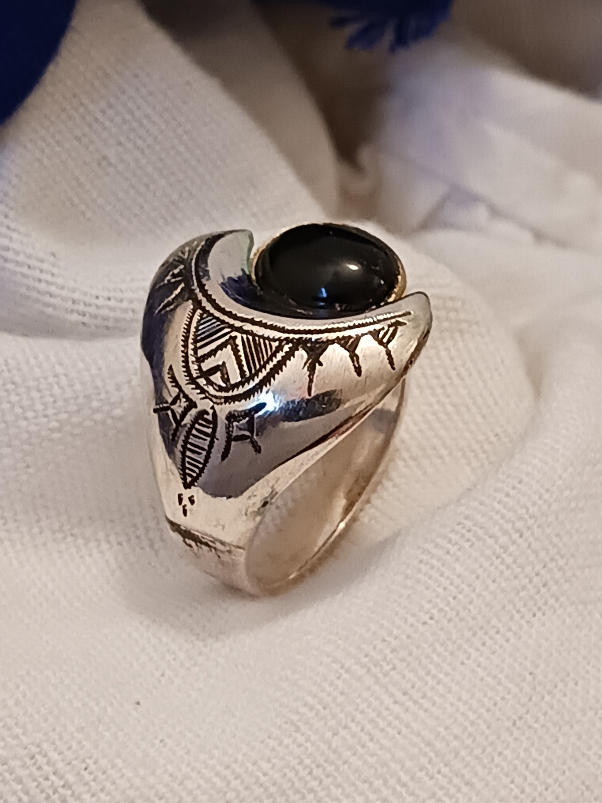 Bague touareg en argent massif