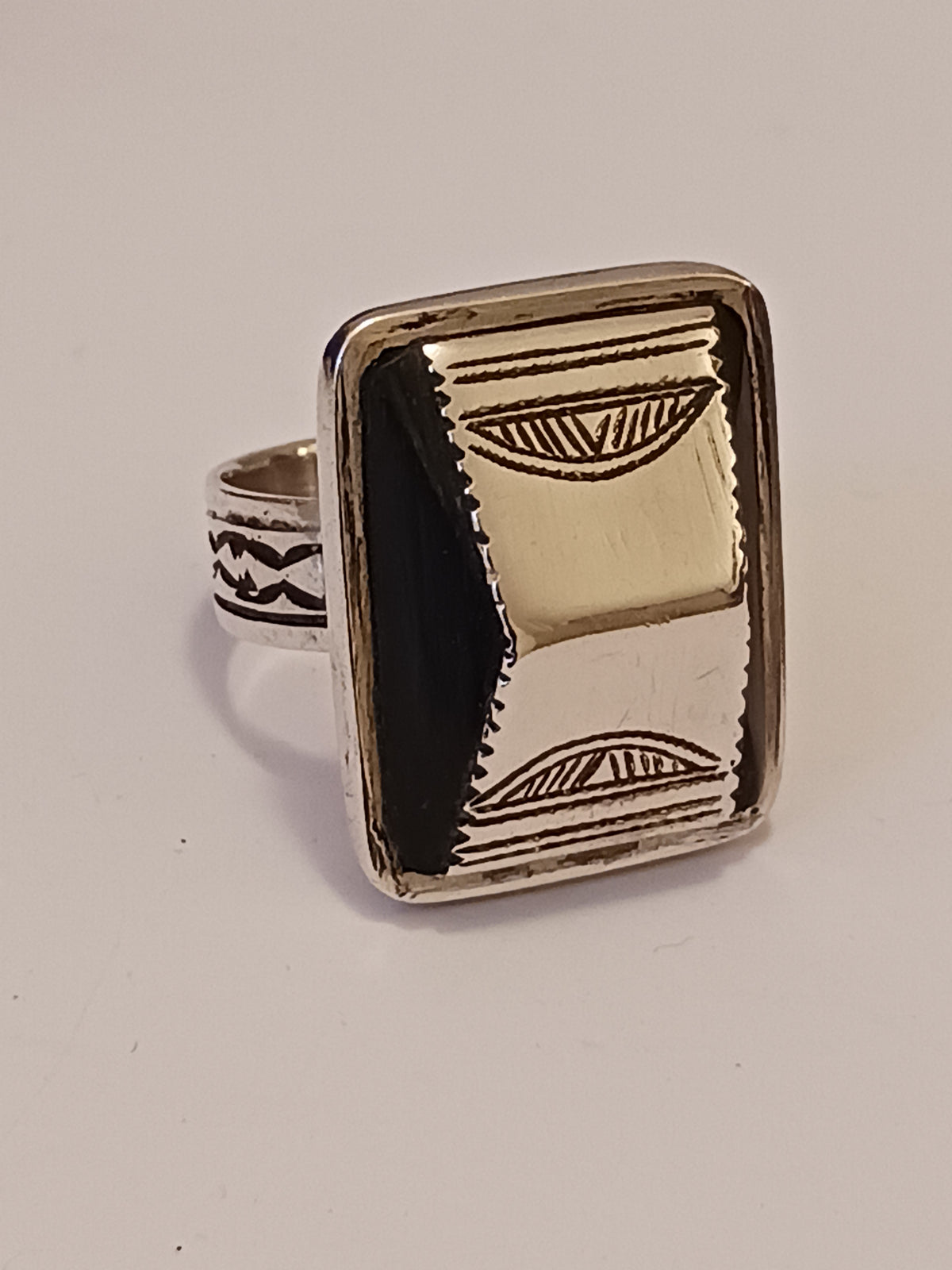 Bague touareg en argent massif