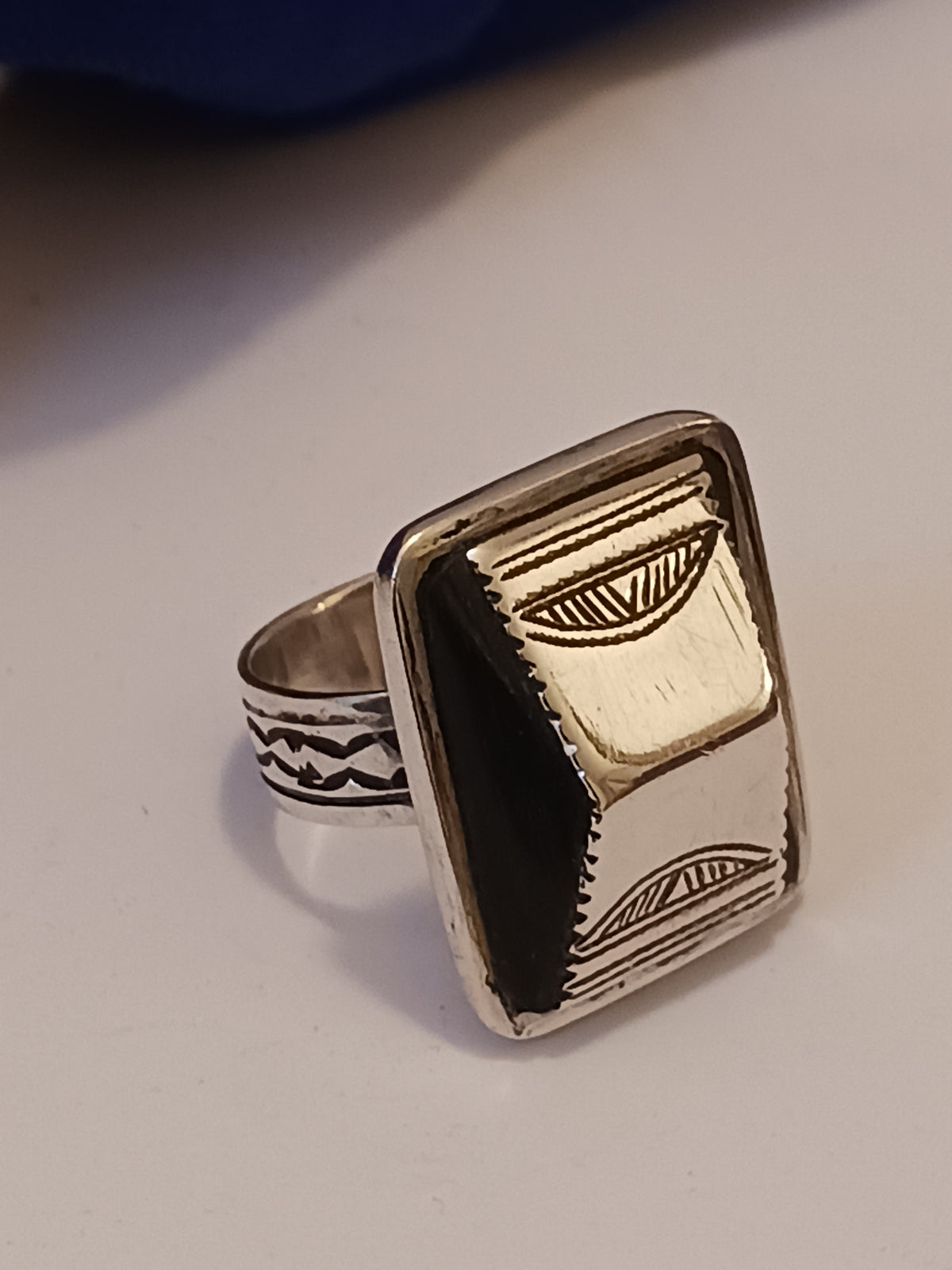 Bague touareg en argent massif