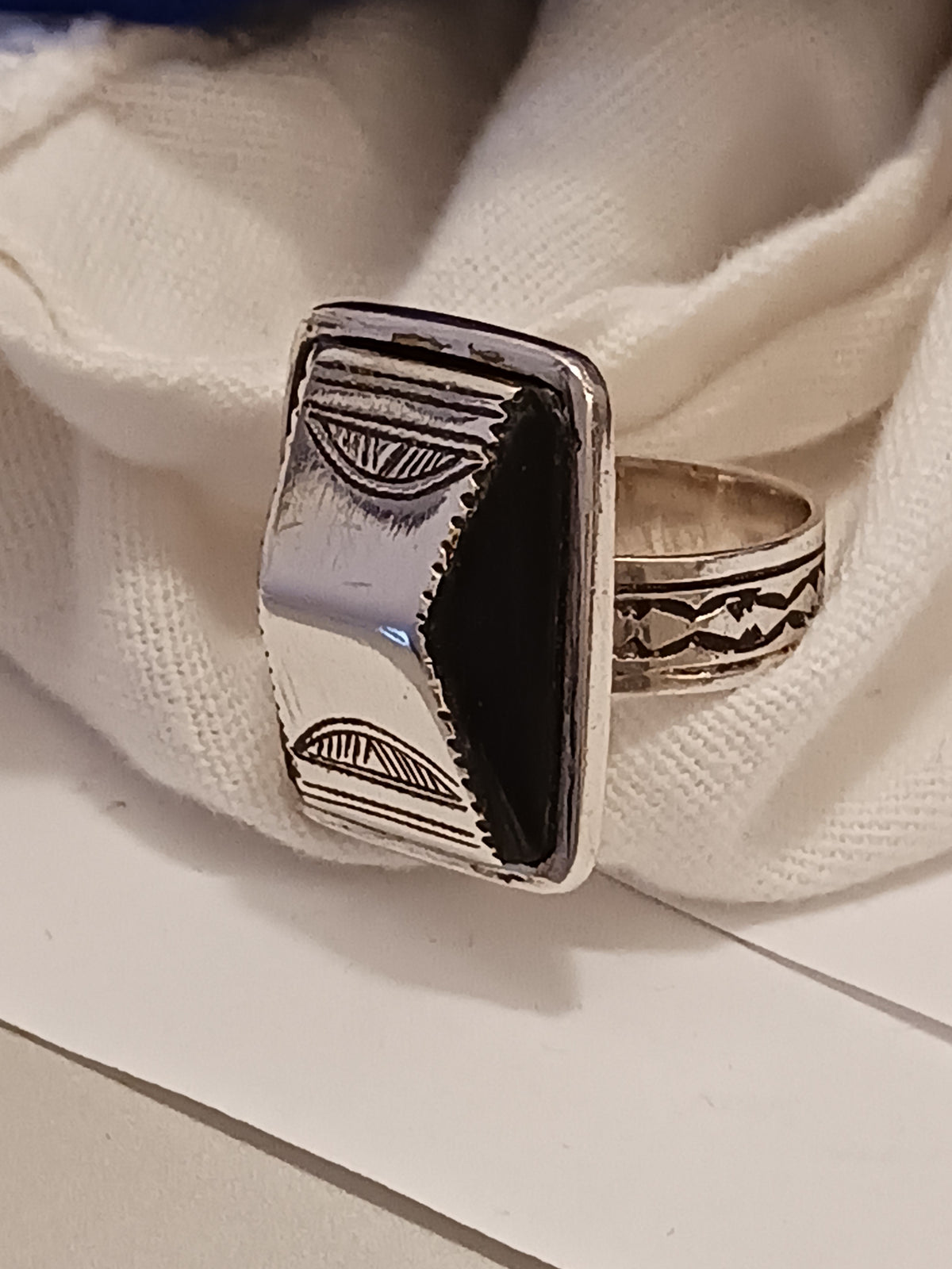 Bague touareg en argent massif