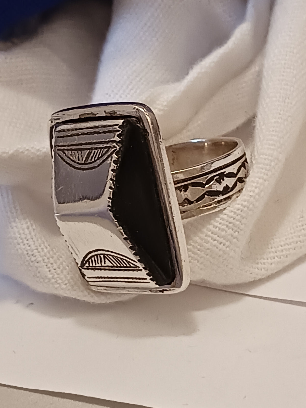 Bague touareg en argent massif