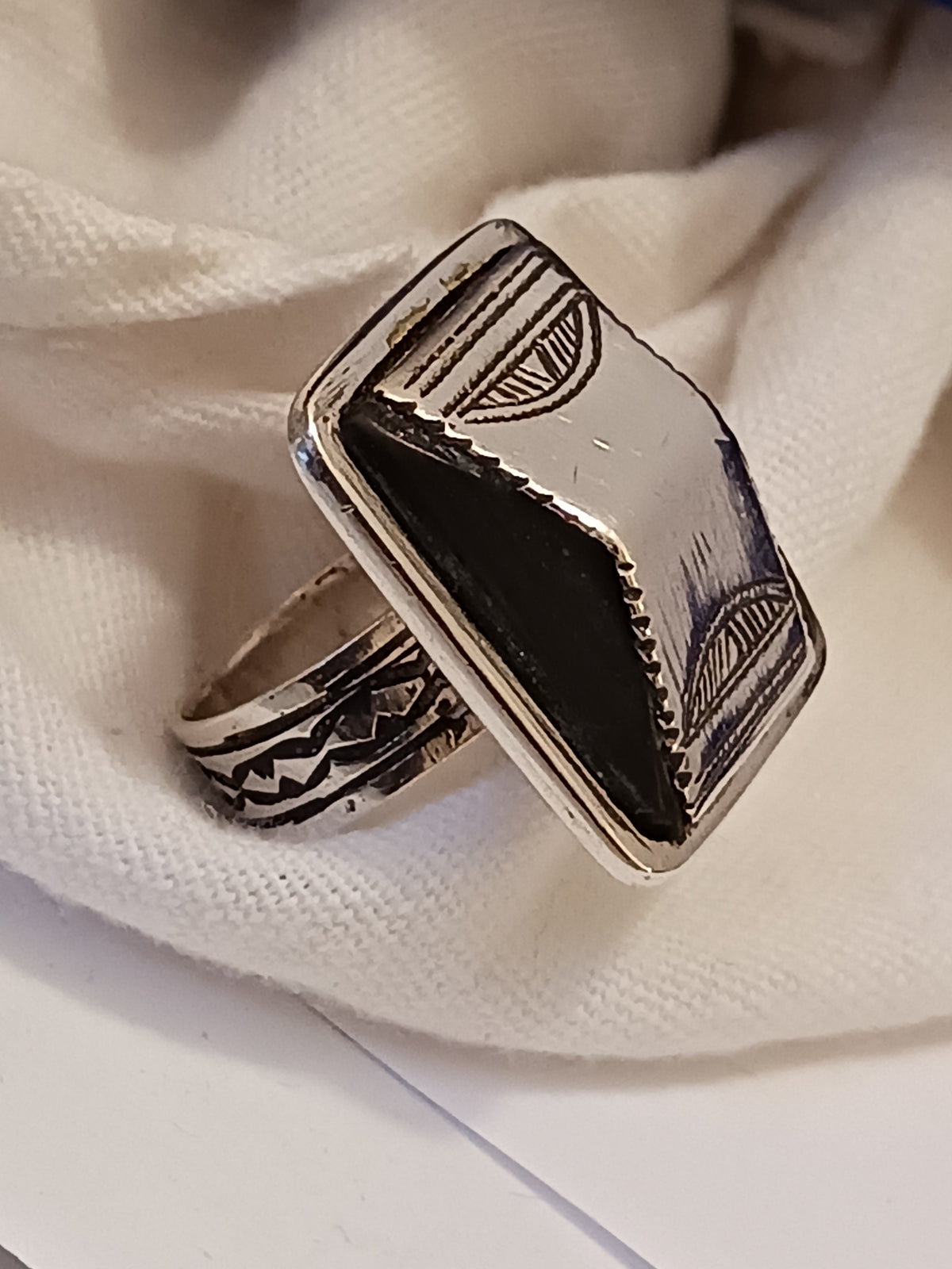 Bague touareg en argent massif