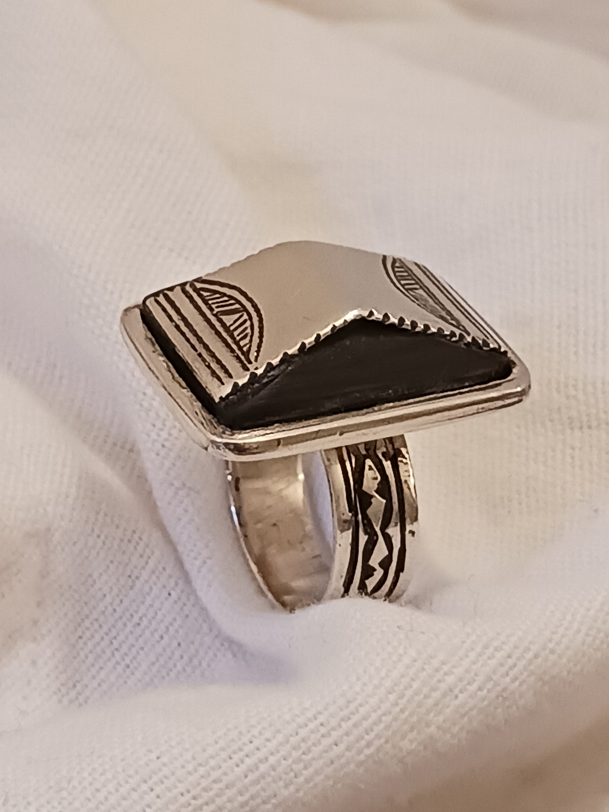 Bague touareg en argent massif