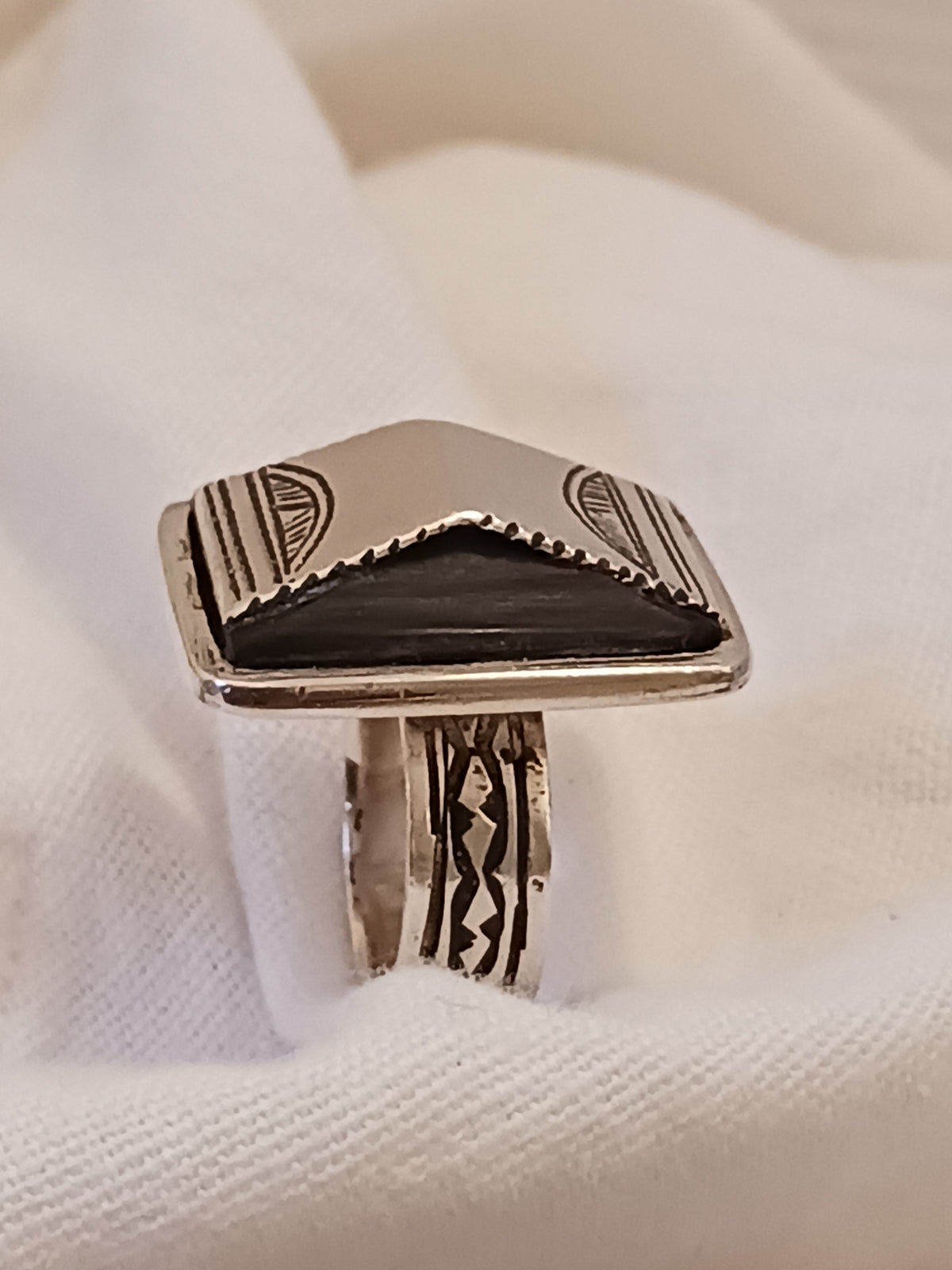Bague touareg en argent massif