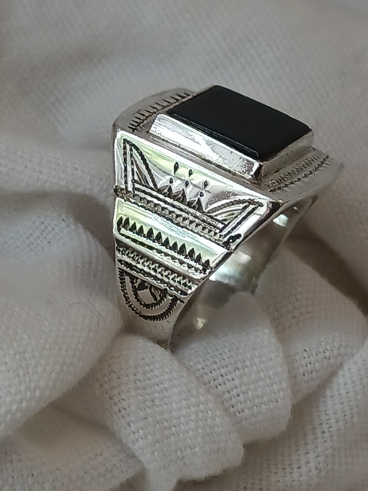 Bague touareg en argent massif