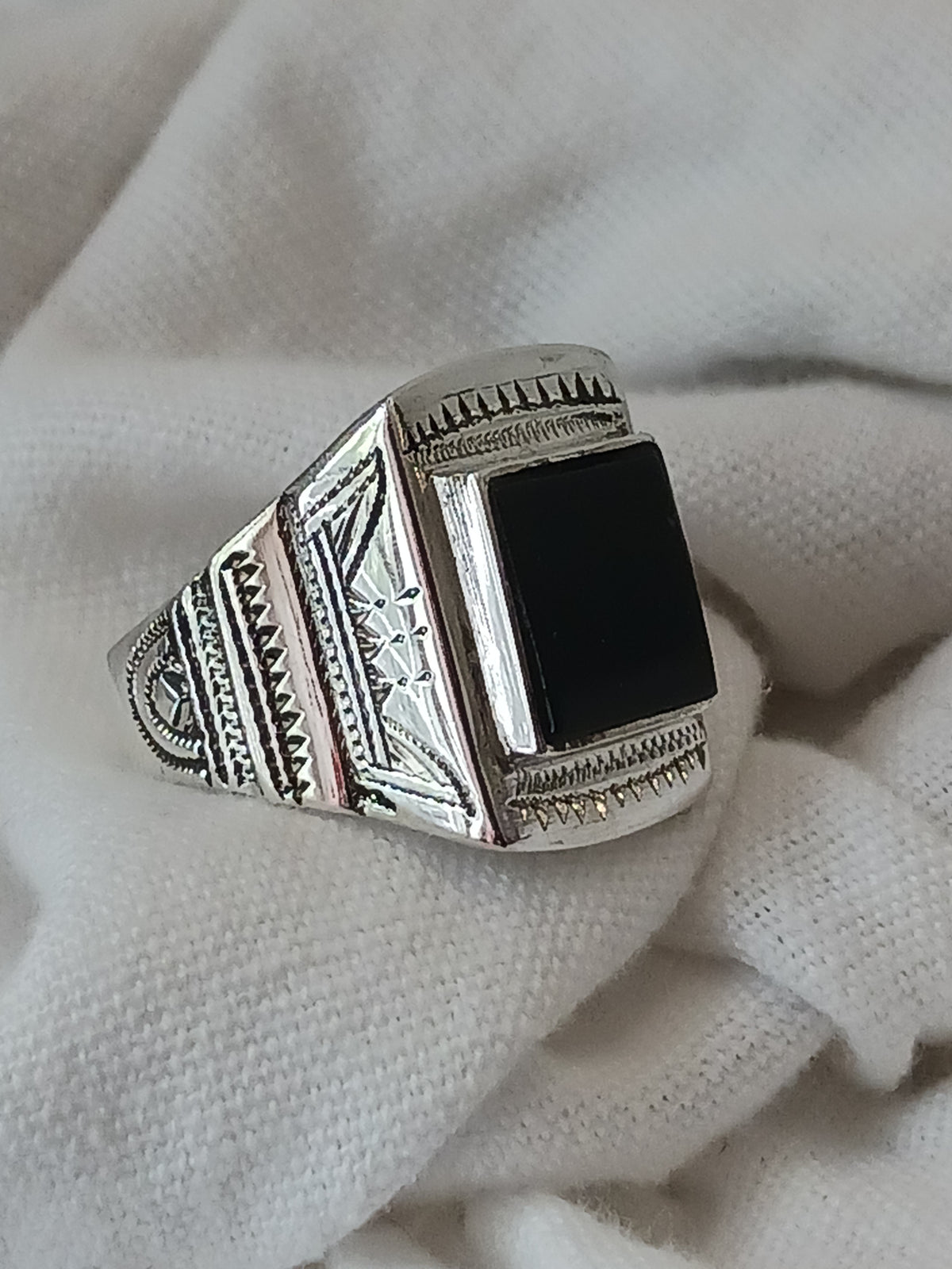 Bague touareg en argent massif