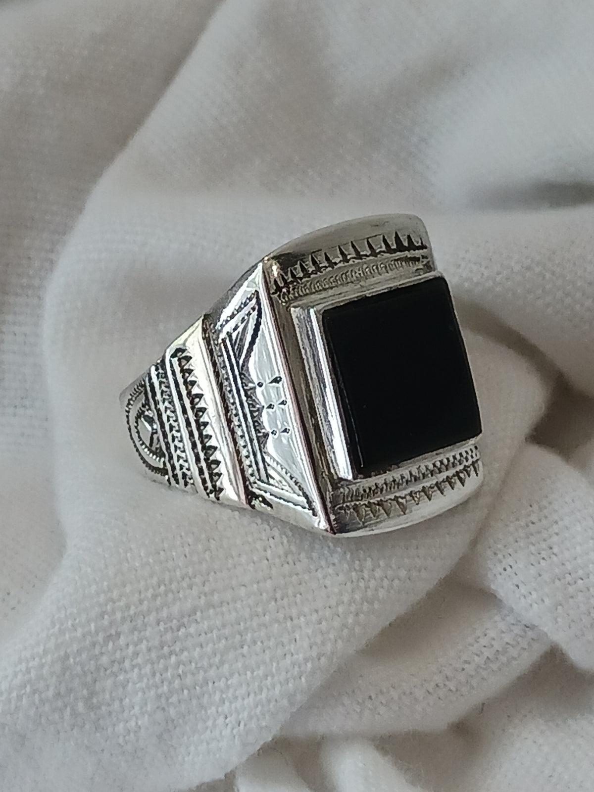 Bague touareg en argent massif