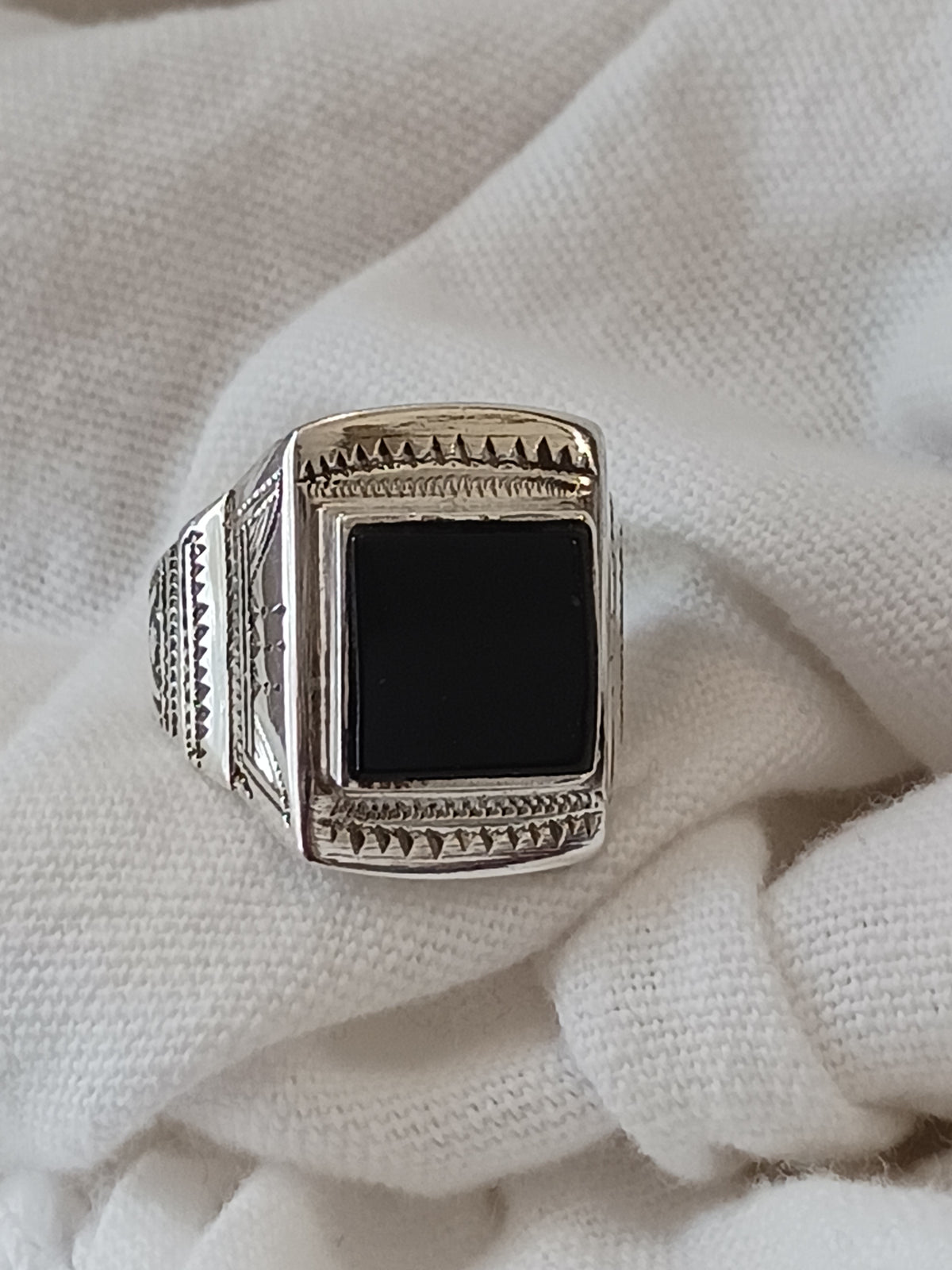 Bague touareg en argent massif
